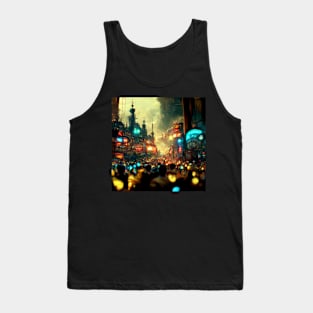 steampunk ctyscape aesthetic Tank Top